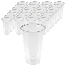 Tamsaa 透明PET冷飲杯, 470ml, 100個, 1組