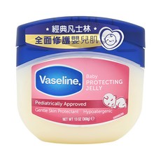 Vaseline 凡士林 經典嬰兒高純修護凝膠, 滋潤修護, 低敏不易致粉刺, 淡淡嬰兒爽身粉香, 368g, 1罐
