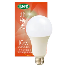 KAO'S 高氏 北極光球泡, 無藍光危害, 通過光生物安全檢驗, 適用多種場景, 1個
