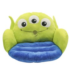 TOY STORY 玩具總動員 舒適坐墊 聚酯纖維 高回彈 厚實靠背, 53 x 40 x 40cm, 三眼怪