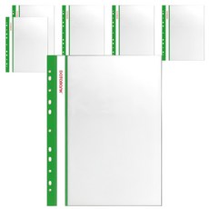 Databank 三田文具 A4 11孔 20頁輕便軟質資料簿 31*24cm, 綠色, 6本