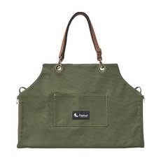 Pastool 3WAY圍裙 尺寸58x78cm (不含肩帶) 袋子58x39cm (不含提手) 材質: 棉、聚酯、人造絲, 軍綠色, 1件