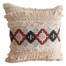 THiRTEEN 拾叁家居 民族風刺繡簇絨抱枕套