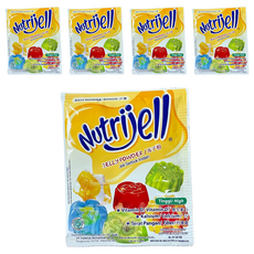 Nutrijell 芒果果凍粉 高鈣 高纖維 維生素D, 15g, 5包