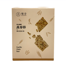 SUNFOOD 裸食纖維 燕麥棒獨立包 義式香蒜口味, 180g, 1盒