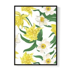 Boluo 菠蘿選畫所 連續掛畫, 40 x 30cm, 水仙黑色