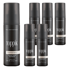 TOppiK 頂豐 FiberHold Spray 增髮纖維專屬定型液, 含維他命B5 滋養頭髮, 幫助纖維假髮定型, 美國原裝進口 118ml, 6瓶