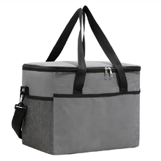 大容量保溫野餐包, 牛津布材質, 保溫保冷, 太空灰, 1個