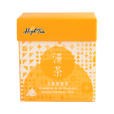 High Tea 伂橙 漢方茶 人蔘黃耆茶 PLA玉米澱粉環保材質立體茶包 無添加人工香料 不含咖啡因, 4g, 10包, 1盒