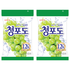 LOTTE 樂天 青葡萄糖, 12%青葡萄汁, 323g, 2包