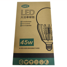 KAO'S LED大功率球泡 E27燈頭, 白光, 1個