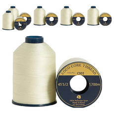 COTTONVILLE Coco 高級縫紉機線，1700公尺，45S/2，韓國製造, C003, 6件