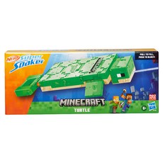 Hasbro 孩之寶 NERF Super Soaker 超威水槍 Minecraft海龜水槍, 青色 + 綠色, 1盒