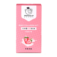 PROTEIN UP 蛋白質博士 乳清膠原蛋白飲 IA 草莓拿鐵,32g,6包