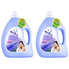 白鴿 防蹣衣物柔軟精 薰衣草清香, 3.2kg, 2瓶