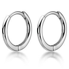 赫莫薩 女款基本款單扣式圈式耳環 17mm E083