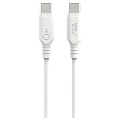 Kinyo Type-C-Type-C PD 60W快充傳輸線, 2m, 白色, 1條