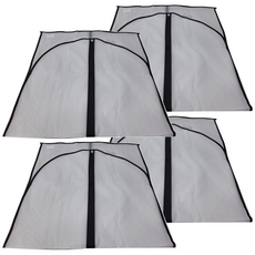 全罩衣物防塵套 EVA高品质塑料, 特大號(60 x 120cm), 4個裝, 1組