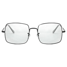 Megasol UV400 時尚中性大矩方框偏光變色墨鏡，智能變色，四季皆宜，保護雙眼, 黑, 140 x 135 x 50 mm