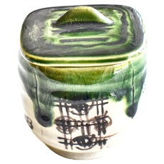 佐和陶瓷國際有限公司 繪梅織部附蓋杯 日本製 8 x 8.2cm 190ml, 1個, 單一顏色