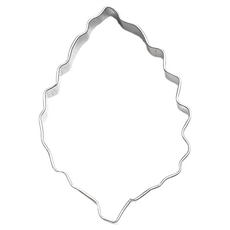 PEARL LIFE 珍珠金屬 不銹鋼造型餅模 D-3462 45 x 30mm, 葉子, 1個