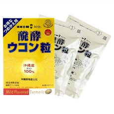 琉球王朝 沖繩醱酵薑黃粒 2包, 1000顆, 1盒