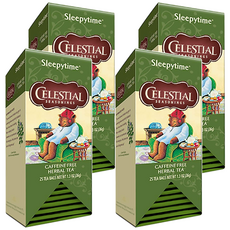 CELESTIAL SEASONINGS 詩尚草本 睡前草本茶 無咖啡因, 1.48g, 25包, 4盒