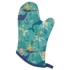 Now Designs 烘焙隔熱手套, 1個, 悠游人魚