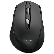 Kinyo 2.4GHz 無線靜音滑鼠, GKM-917, 黑色