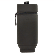 LIHIT LAB. 立式矽膠筆袋，帶磁鐵，可容納約20支筆, 黑色, 1個