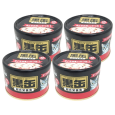 AiXiA 黑金缶1號 鮪魚+鰹魚 富含DHA、EPA、鐵質、維生素E、牛磺酸 搭配Oligo寡糖, 160g, 4罐