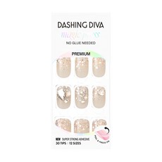 DASHING DIVA M薄型經典美甲片 30片, 閃亮小滴, 快速美甲, 時尚美甲, 1組