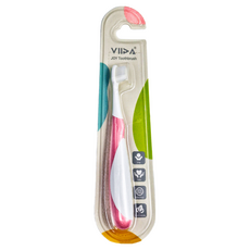 VIIDA JOY 萬毛牙刷，2歲以上適用，70微米細密軟毛，呵護牙齦, 甜心粉, 1入, 6支