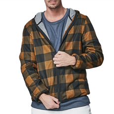 MI MI LEO 台灣製 薄刷毛經典格紋外套