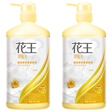 花王 潤髮乳 山茶花油 滋養柔順 無矽靈 淡雅花香, 750ml, 2瓶