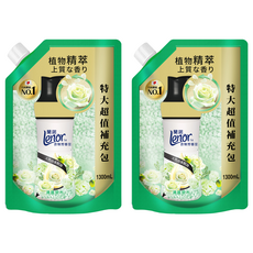 Lenor 蘭諾 衣物芳香豆 清晨草木 特大補充包, 2包, 1.3L