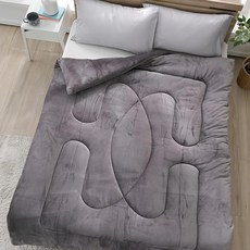 Ishur 伊舒爾 石墨烯法蘭絨暖暖被, 200 x 150cm, 卡其灰