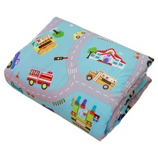 Hong Yew Bedding 鴻宇寢飾 防蹣抗菌美國棉兒童涼被, 交通樂園 多色