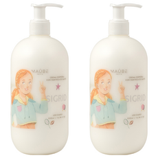 MAÜBE 沐貝 乳木果油身體乳, 西班牙進口, 滋養呵護肌膚, 親膚保濕鎖水, 不含酒精, 兒童/青少年適用, 500ml, 2罐