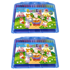 PENROTE 筆樂 柴語錄易水洗彩色筆, 48色, 2盒