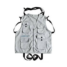 背心式身體固定衣 輪椅安全背心 ZHTW2043 灰色, 1件