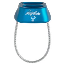 AUSTRIALPIN Tuber 確保器/豬鼻子/下降器, 繩徑範圍 7.5~10.5mm, 95 x 56mm, 藍色