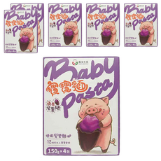 飯友 蘋香紫薯豬寶寶麵 4包, 600g, 6盒