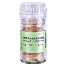Macro 天然喜馬拉雅山岩鹽研磨罐 粒徑2-5.82mm, 65g, 1罐