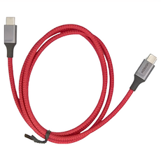 UGREEN 綠聯 3A USB Type-C公對公快充傳輸線, 1m, 紅色, 1條