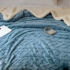 夢之語 3D 緹花塔芙絨 x 羊羔絨毛毯 150 x 200cm