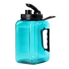 雪山冰涼大容量手提運動水壺 綠色 2.4L 方便攜帶, 1個