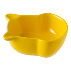 好物良品 糖果色亮光釉醬料碗 小熊款 陶瓷材質 8.5x3cm, 黃色, 1個