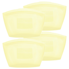 SiliPot 頂級矽膠密封袋 可重複使用, 小(500ml), 1個, 4個