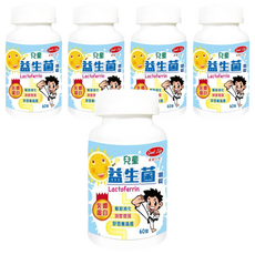 good Life 得意人生 兒童益生菌嚼錠 含乳鐵蛋白, 60顆, 800mg, 5罐